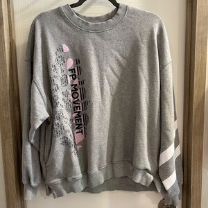 FP Gray Crew Neck Sweater
